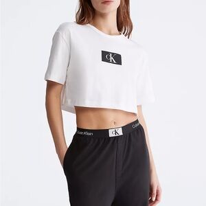 Calvin Klein 1996 Lounge Cropped T-Shirt